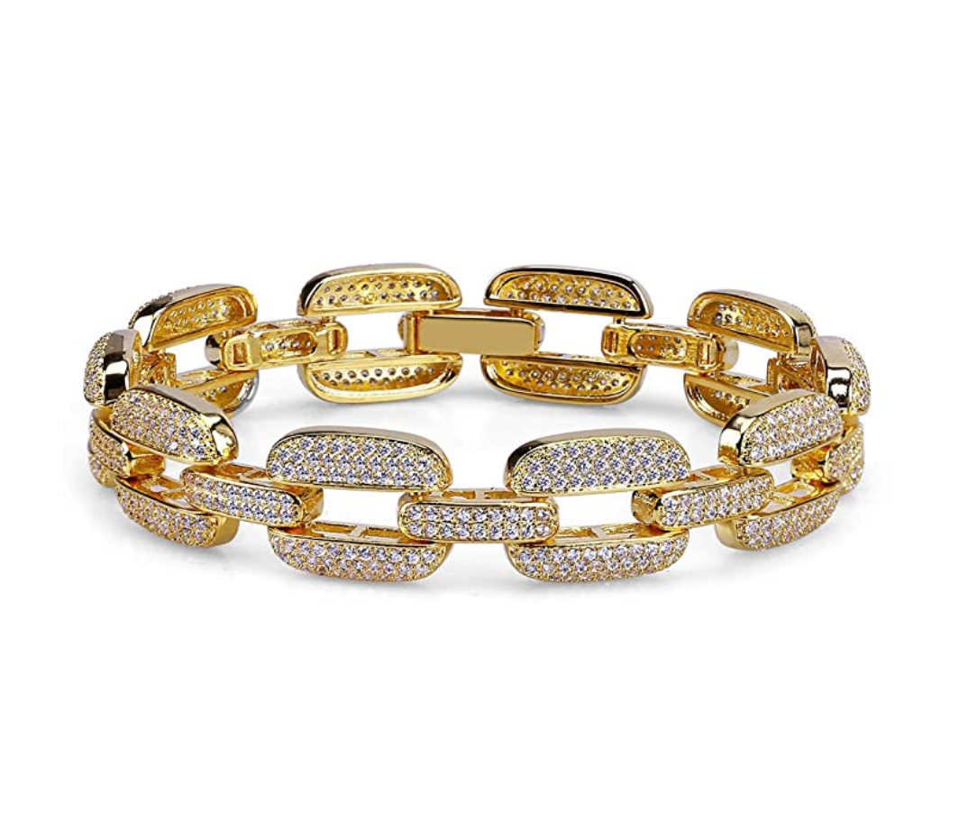 Mariner Link Bracelet Diamond Cluster