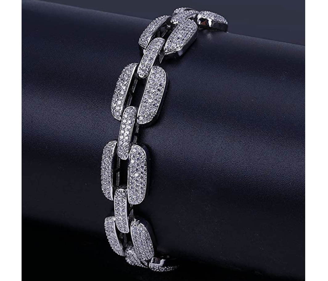 Mariner Link Bracelet Diamond Cluster