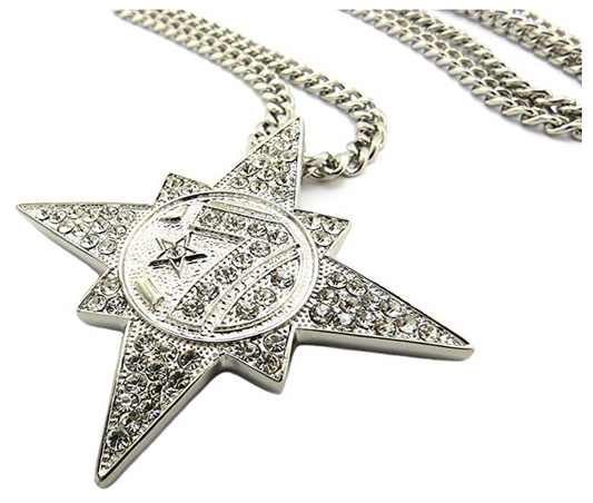 7 Star 5 Percenter Pendant Allah Jewelry Jay Z Chain 24in.