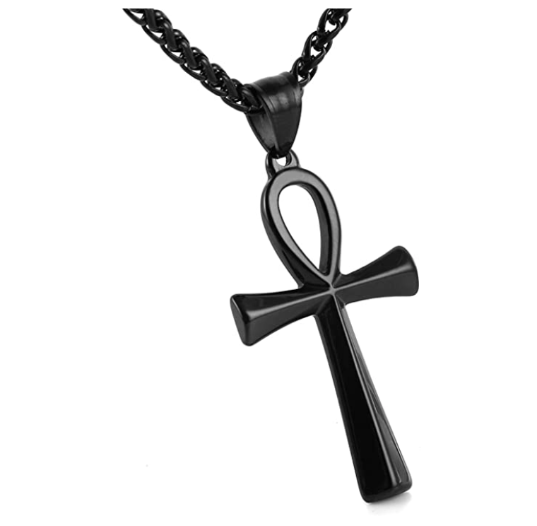 Egyptian Ankh Pendant Ankh Necklace Stainless Steel 24in.