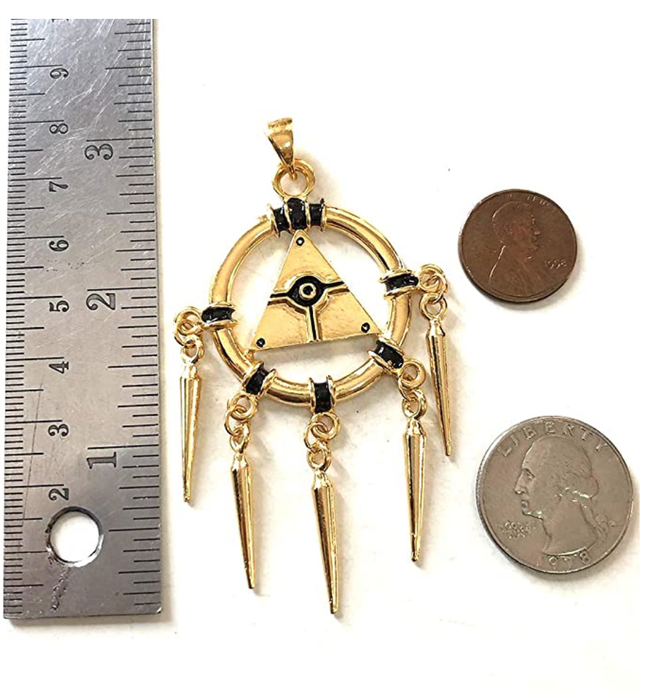 Gold Millenium Ring Necklace Yugioh Pendant Gold Millenium Ring 22in.