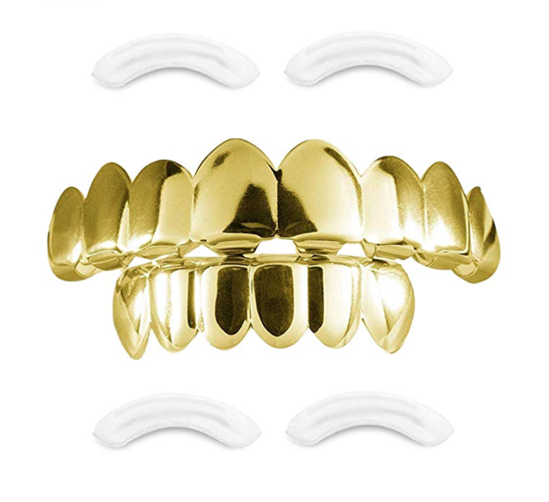 Silver Grillz Hip Hop Grillz Set