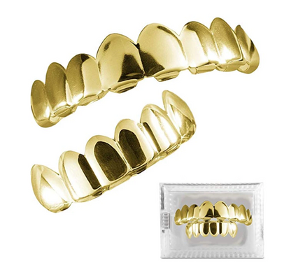 Silver Grillz Hip Hop Grillz Set